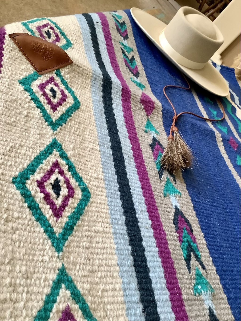 Wool saddle Blanket ~ “Braveheart” image 1