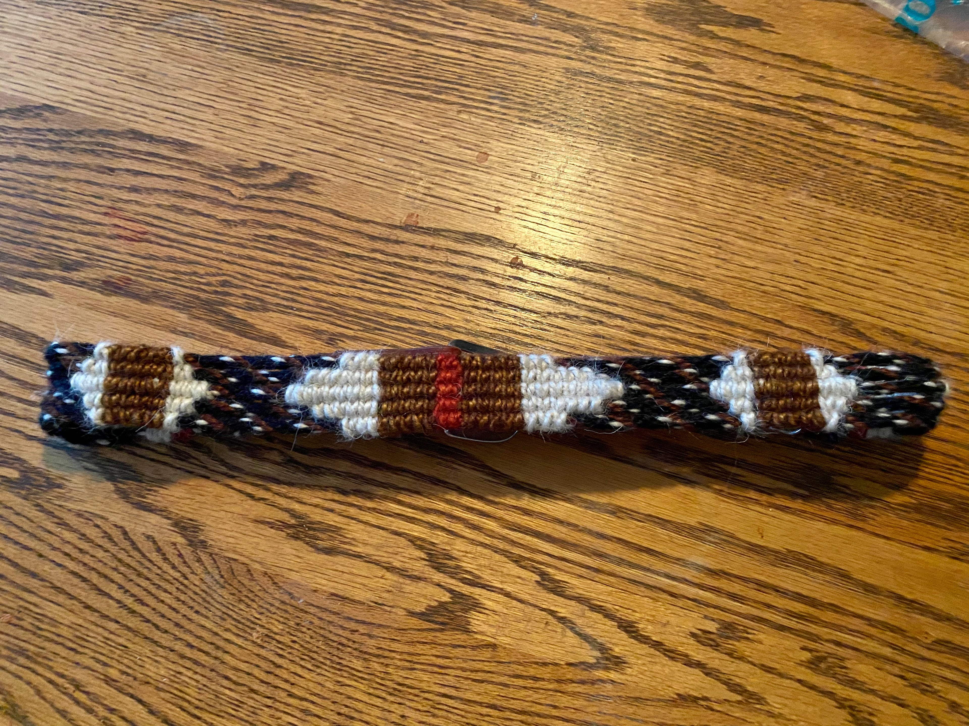 Mohair & Leather Woven Belt, 36" image 2