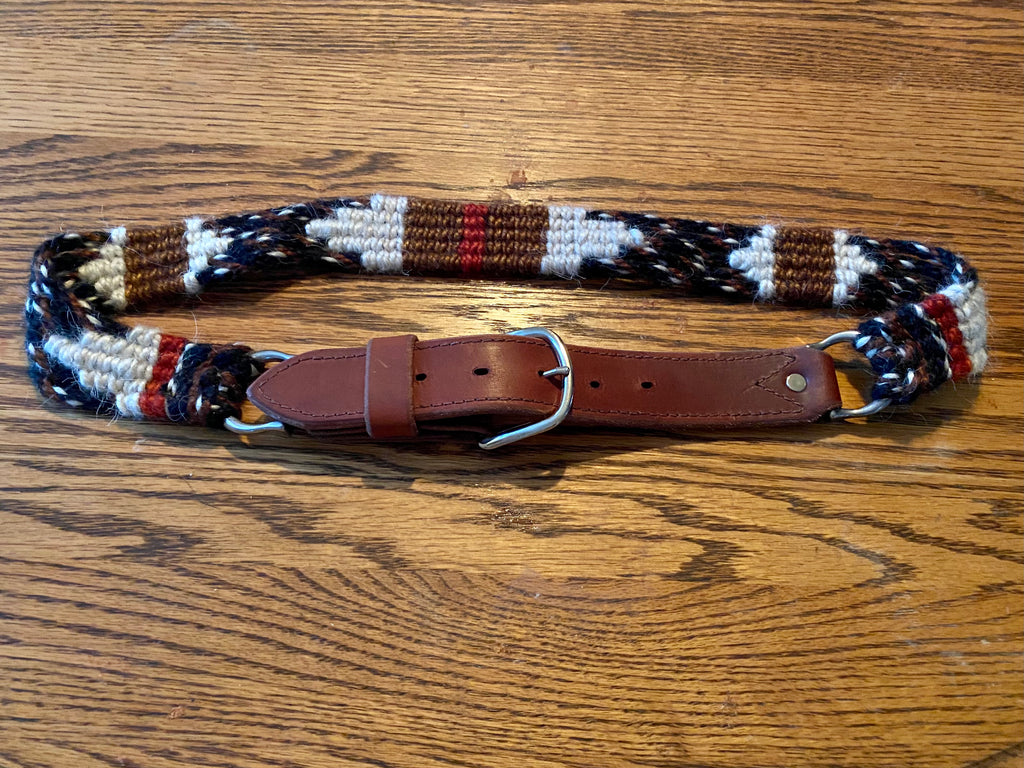 Mohair & Leather Woven Belt, 36" image 1