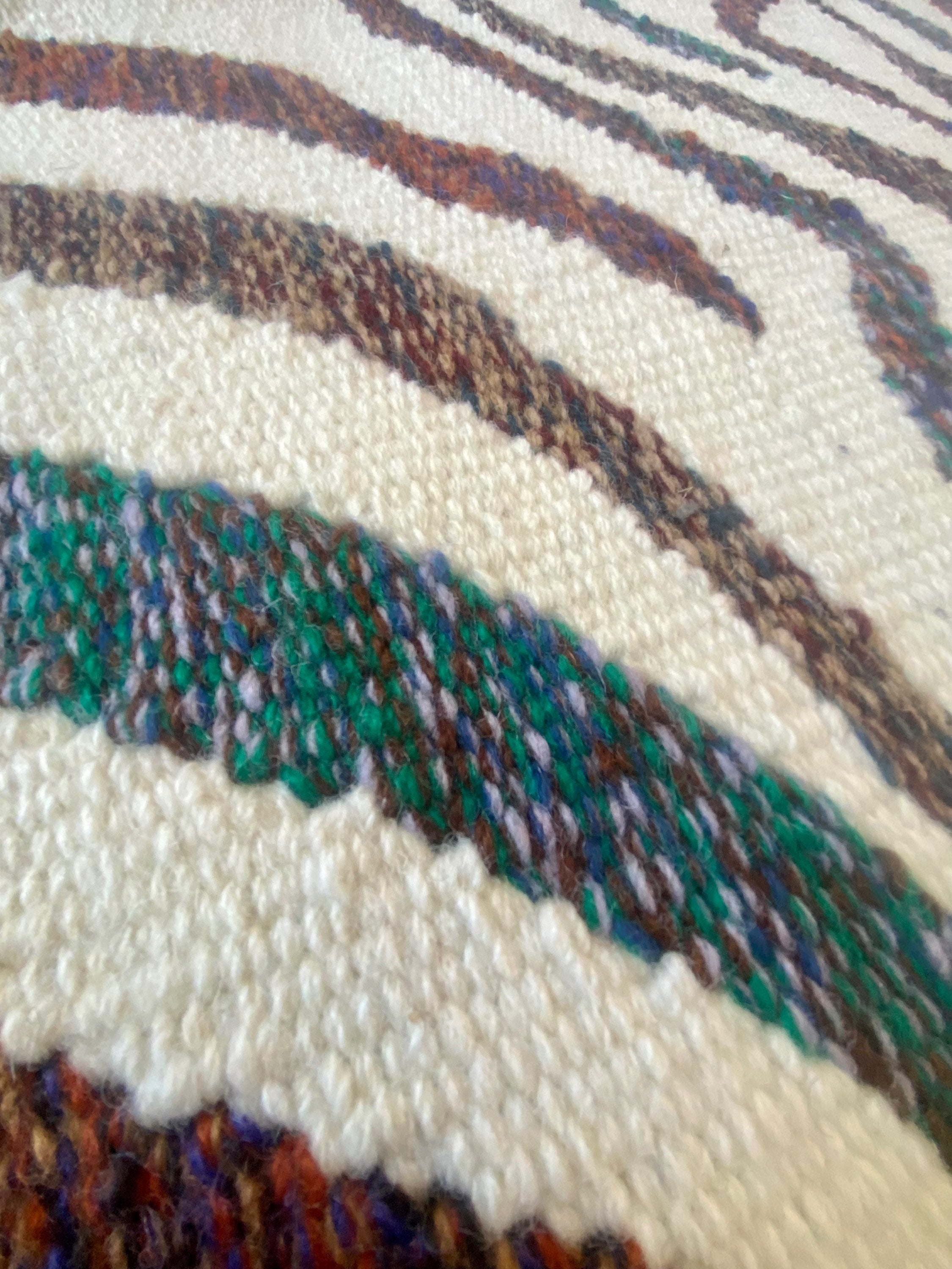 Wool Saddle Blanket  ~ ZAZU Tweed Stripe image 2
