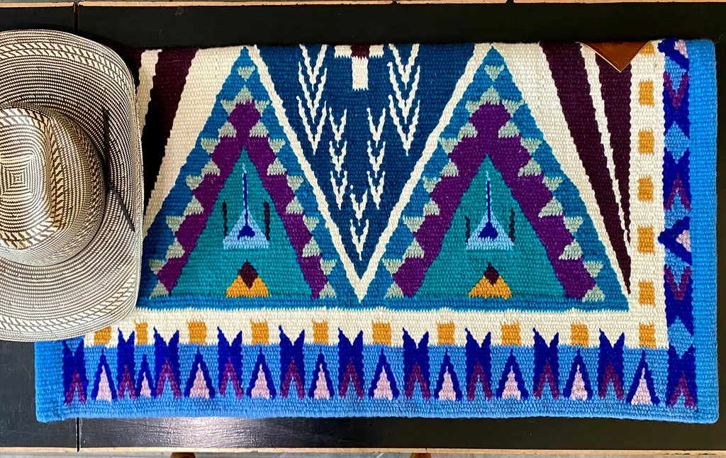 Wool Saddle Blanket “Twisted Sisters” image 0
