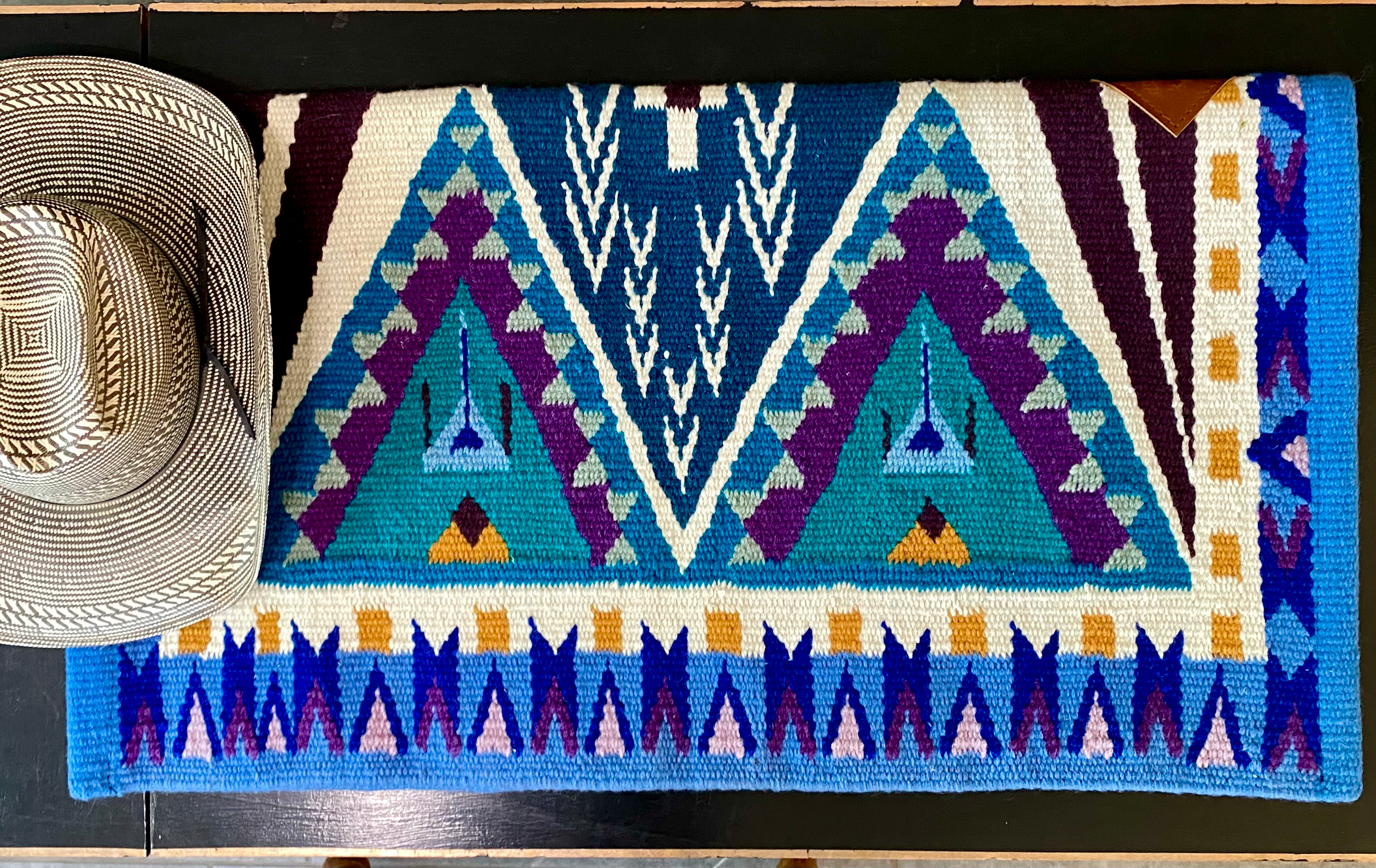 Wool Saddle Blanket “Twisted Sisters” image 0
