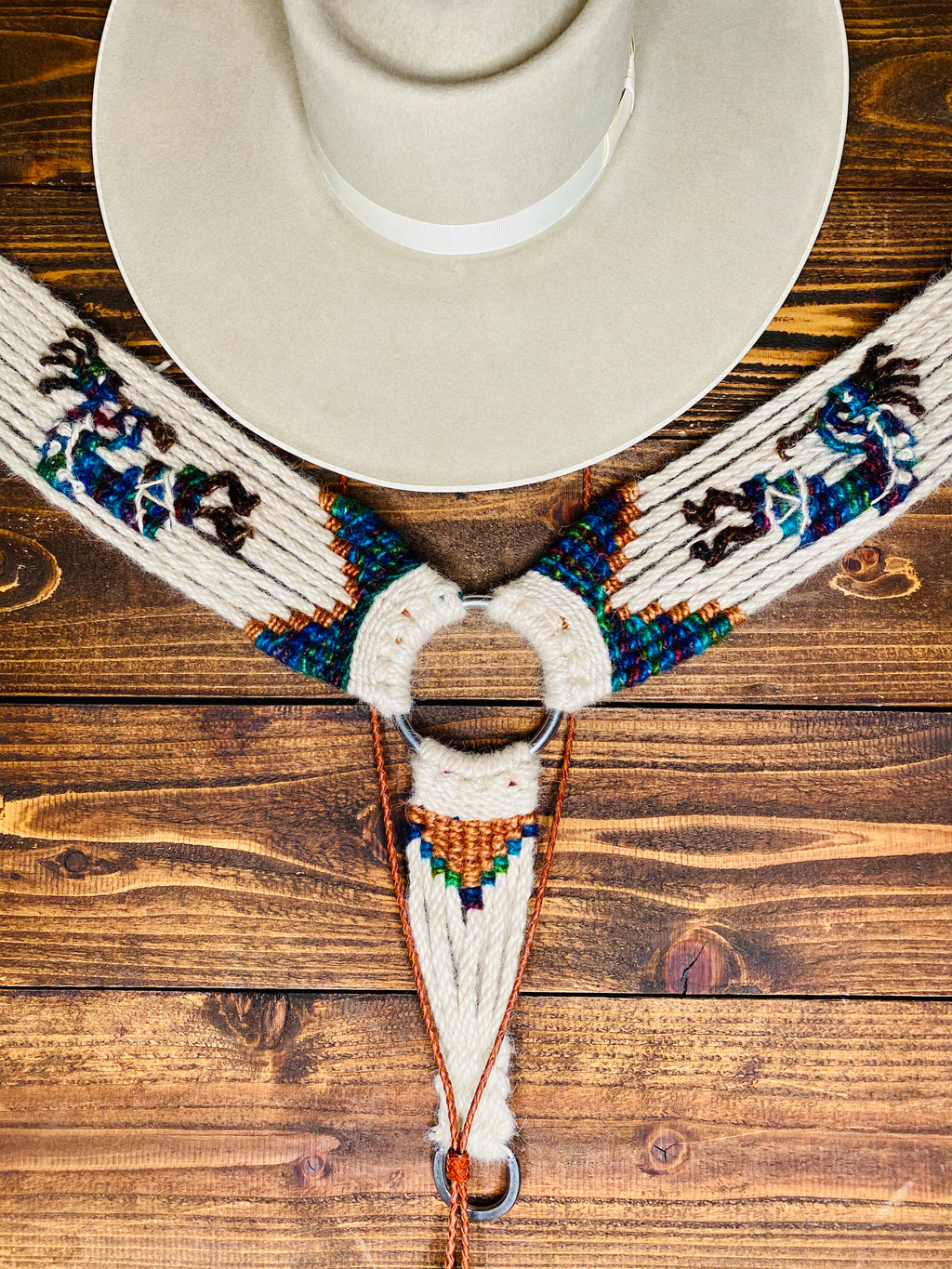 Mohair Breast Collar ~Kokopelli Design Custom Order image 2