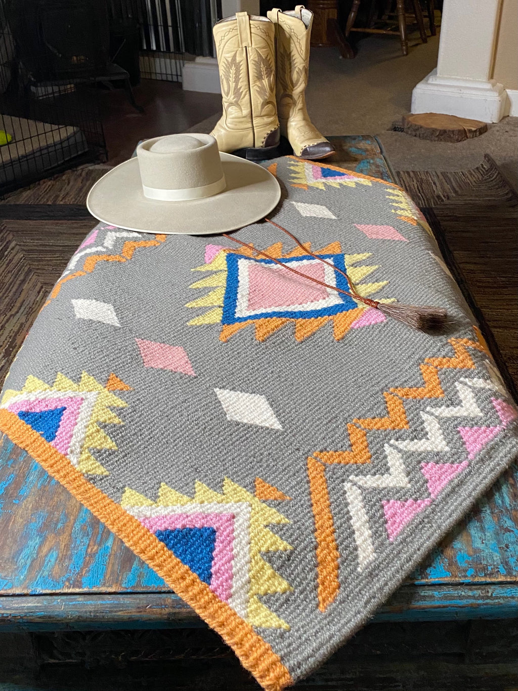 Morning Sunrise ~ Wool Saddle Blanket image 2