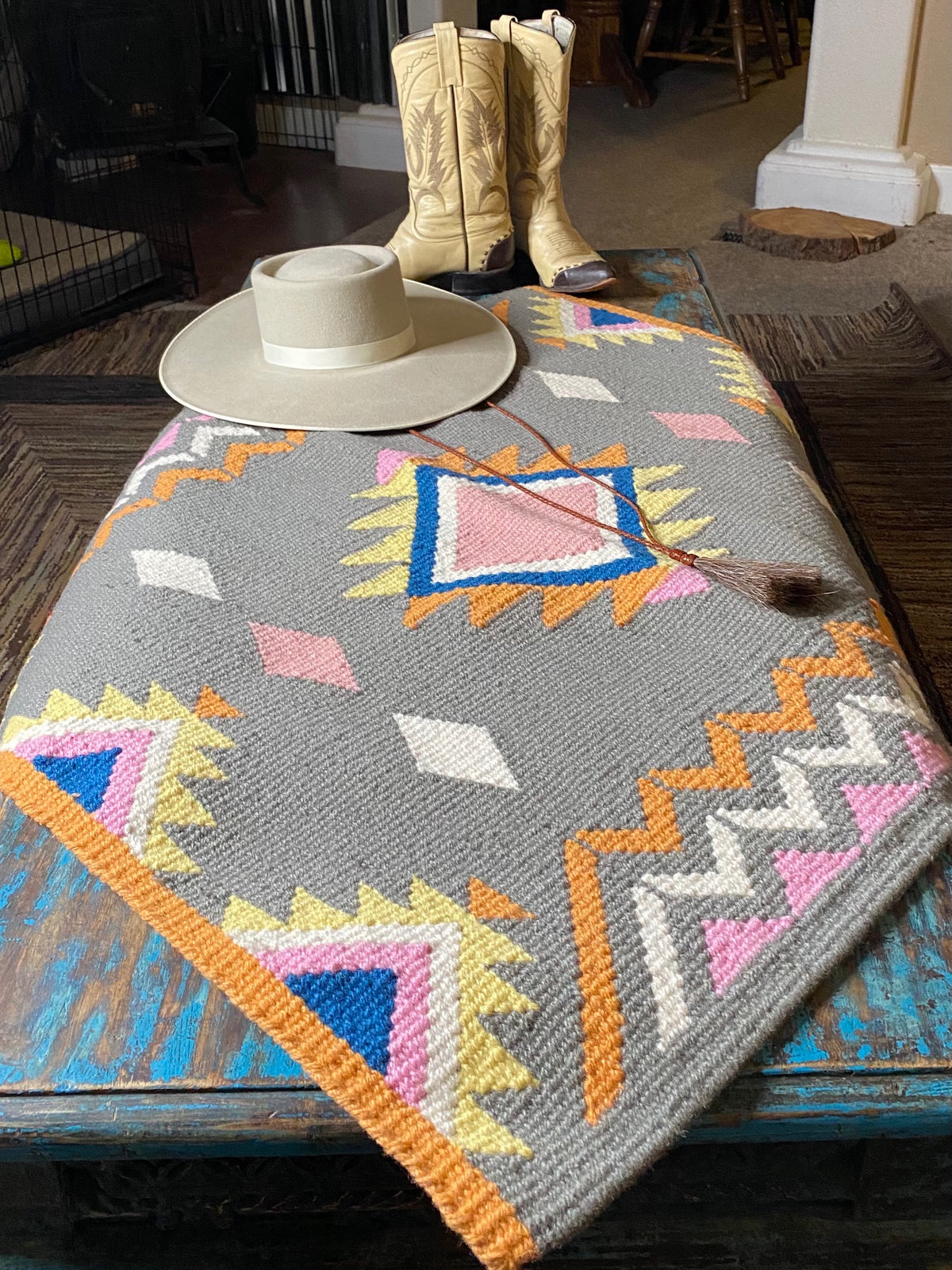 Morning Sunrise ~ Wool Saddle Blanket image 2