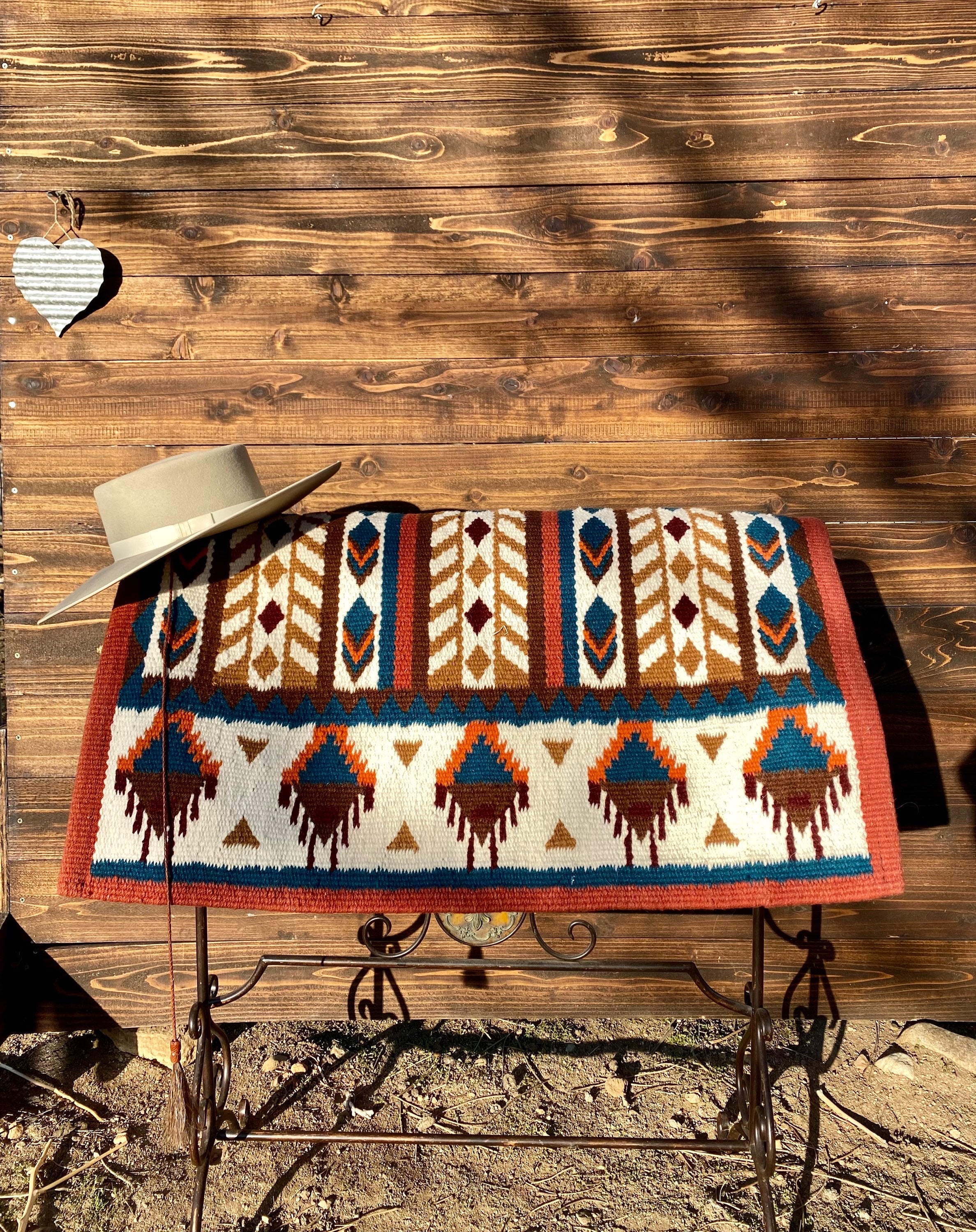Wool Saddle Blanket ~ Warrior image 0