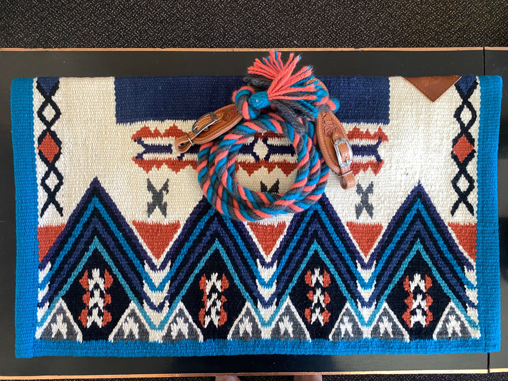 Wool Saddle Blanket ~ Midnight Rider image 1