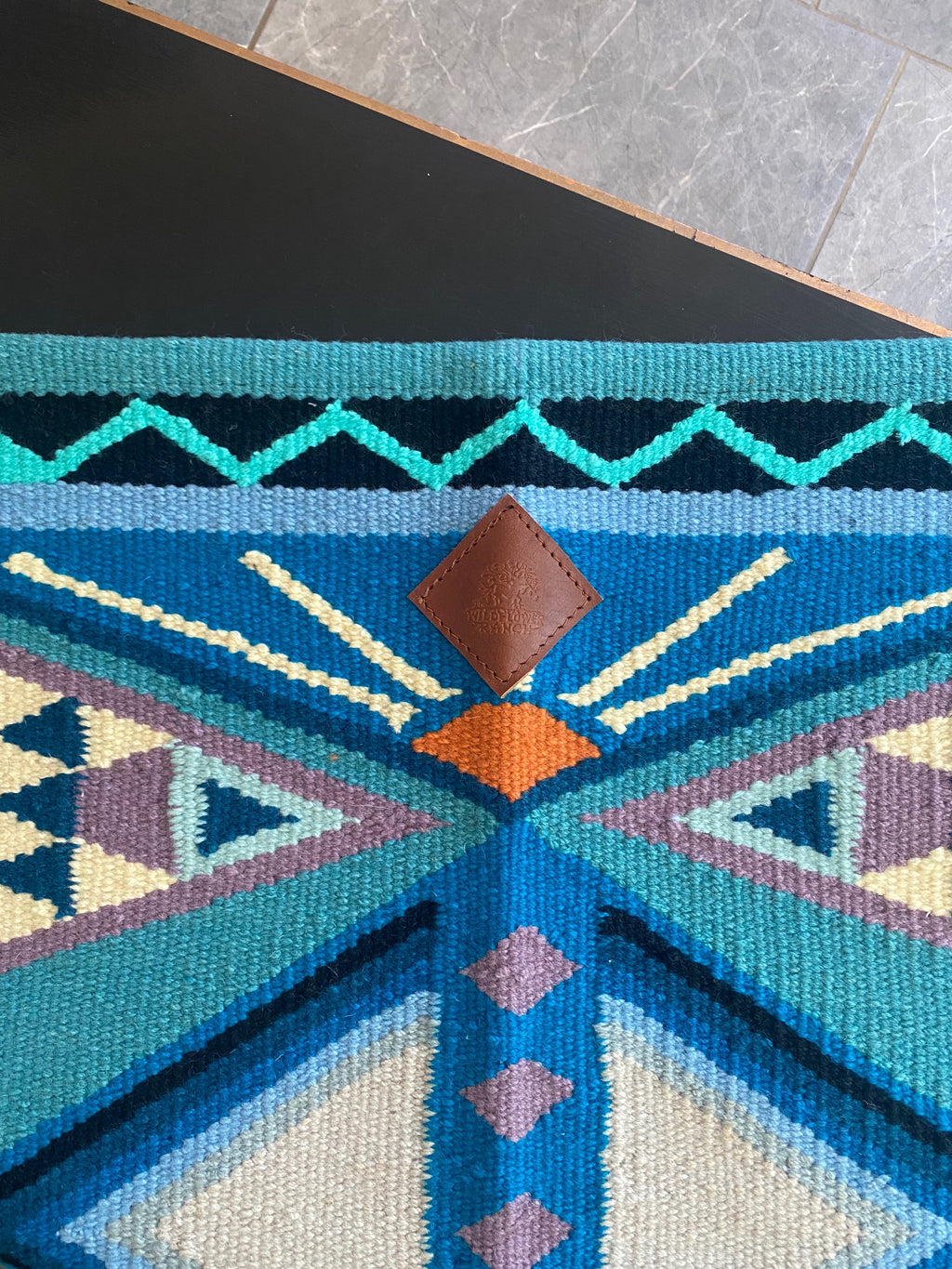 Wool saddle Blanket ~ Sunset RIdge  image 1