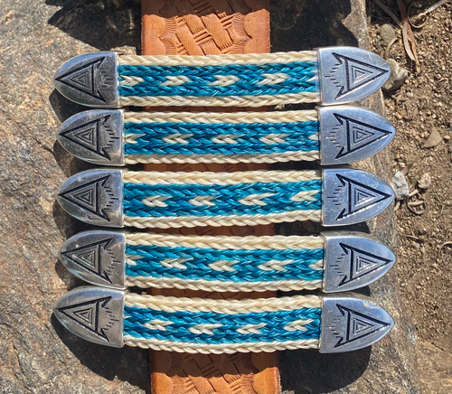 Braided Barrette ~ Turquoise  image 0