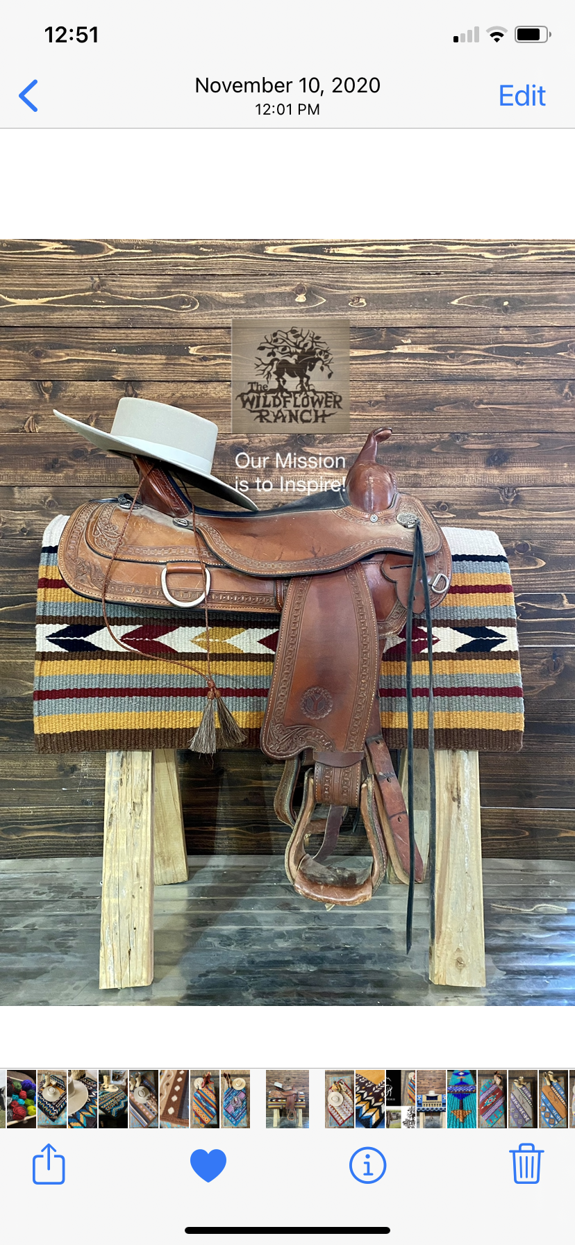 “Legacy” Wool Saddle Blanket  image 2