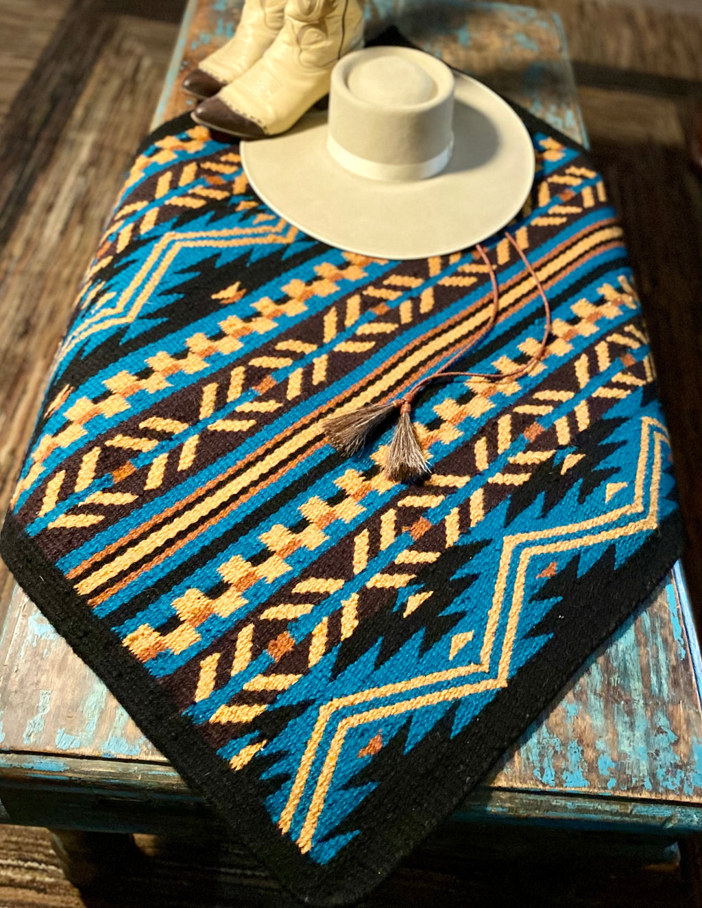 Elements Saddle Blanket ~ Turquoise image 1
