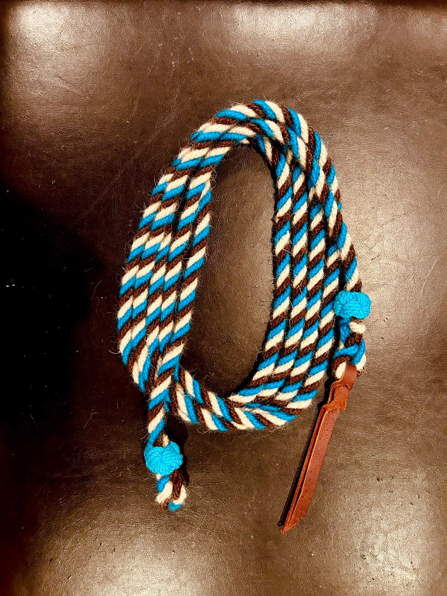 100% Mohair Cowboy Get Down Rope image 0