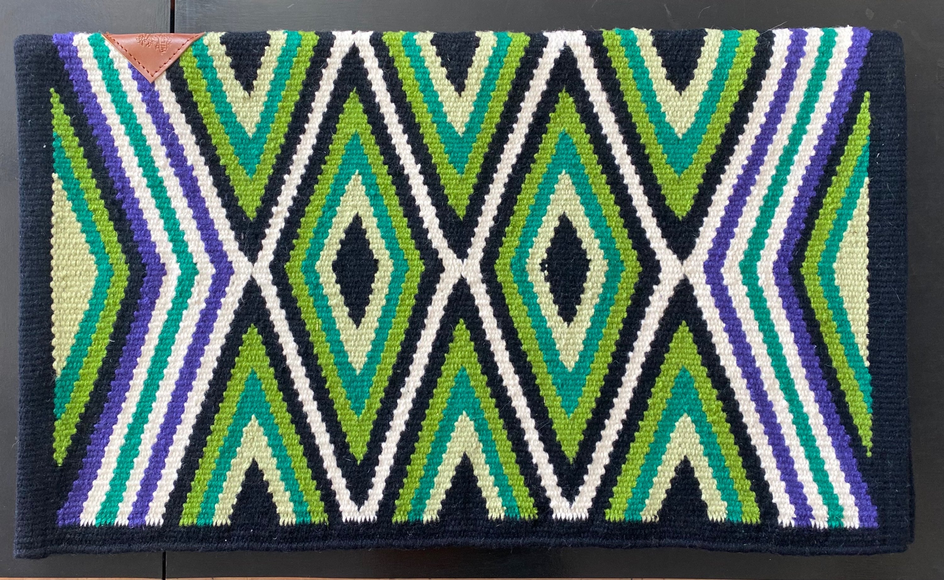 Wool Saddle Blanket /Pad ~ Seein’ Double image 0