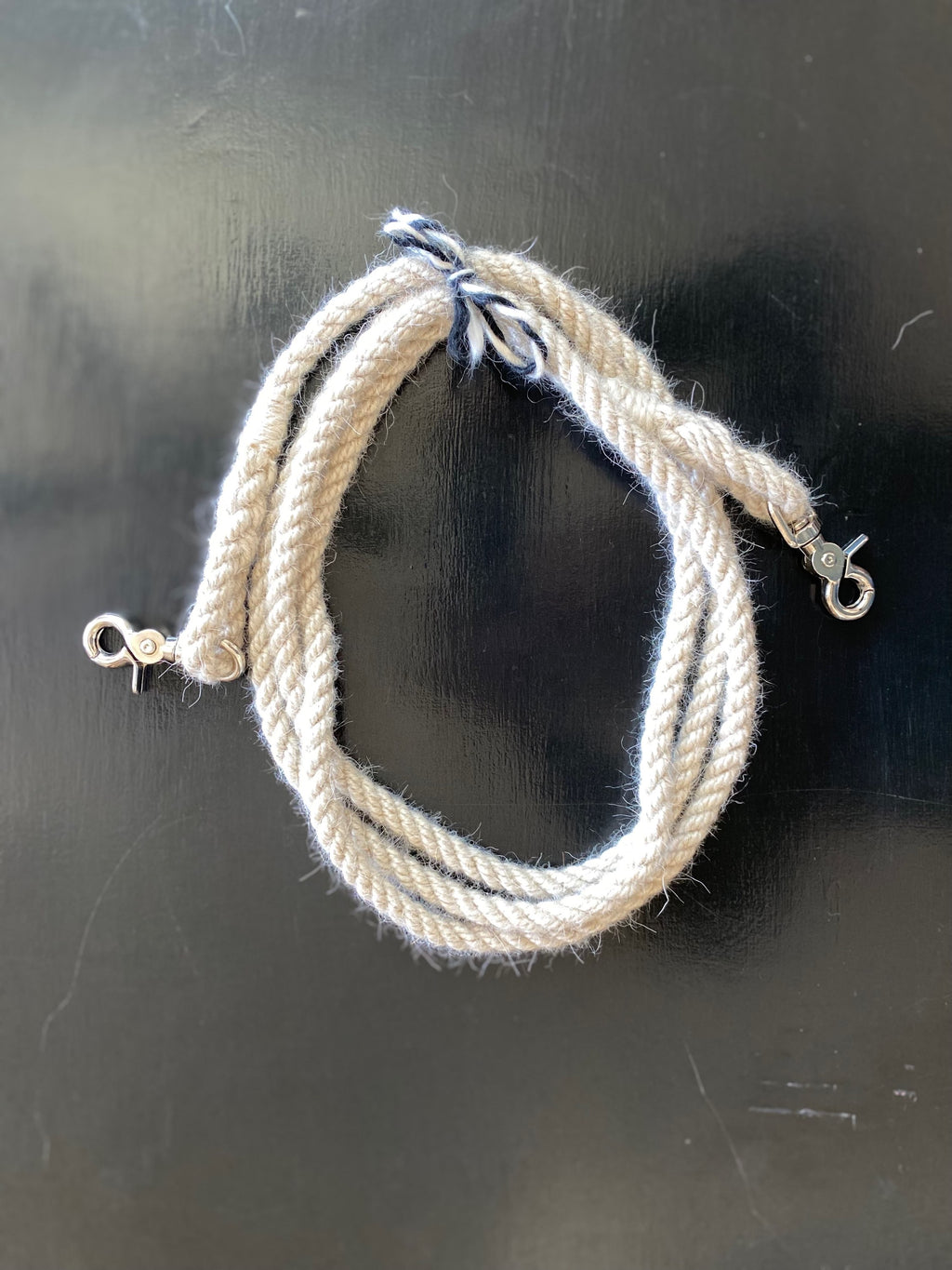 Hand TWISTED Mohair Reins image 0