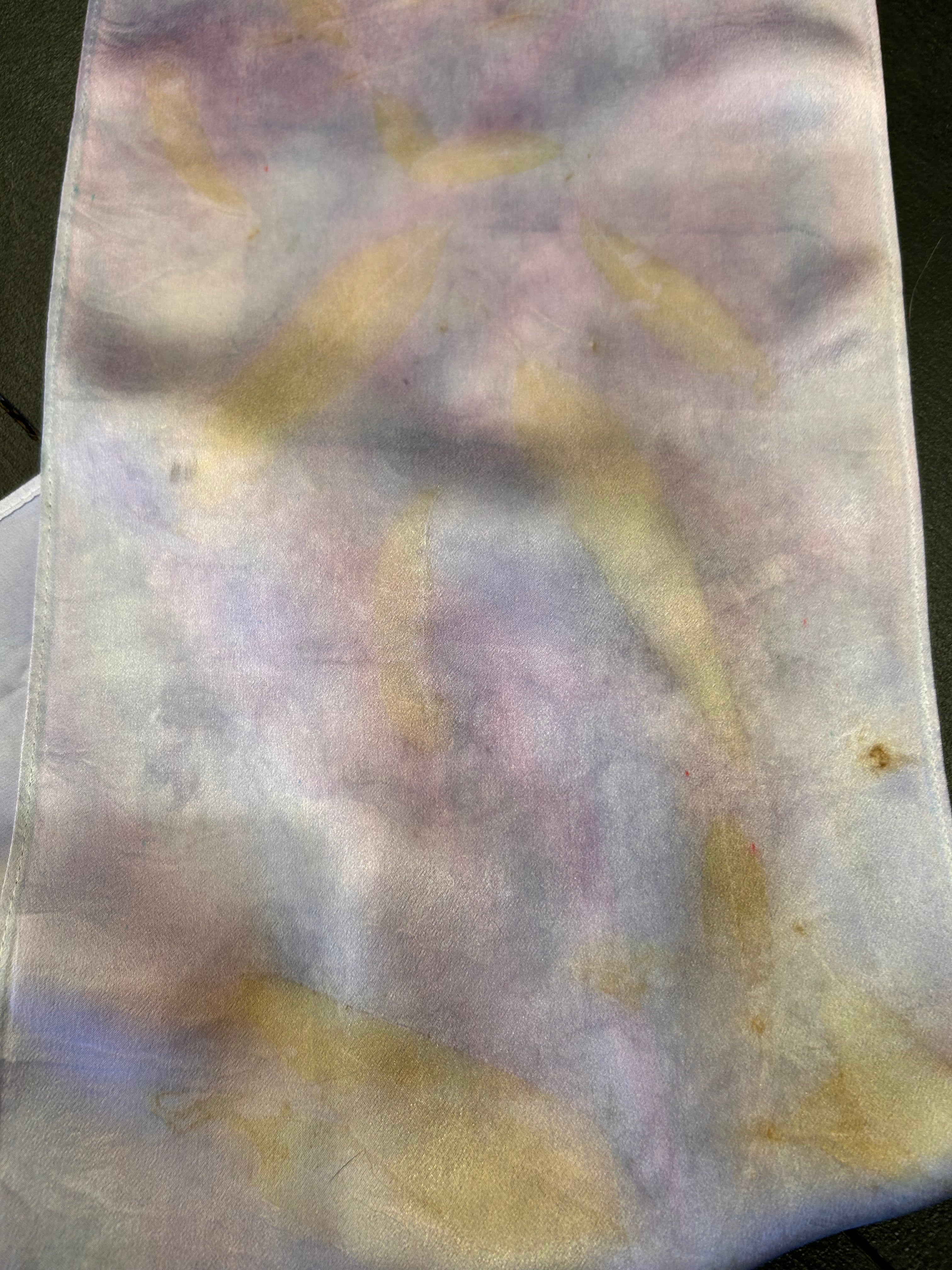 Silk Eco-Print, Wild-Wild Rag - Into the Mystic Mirror