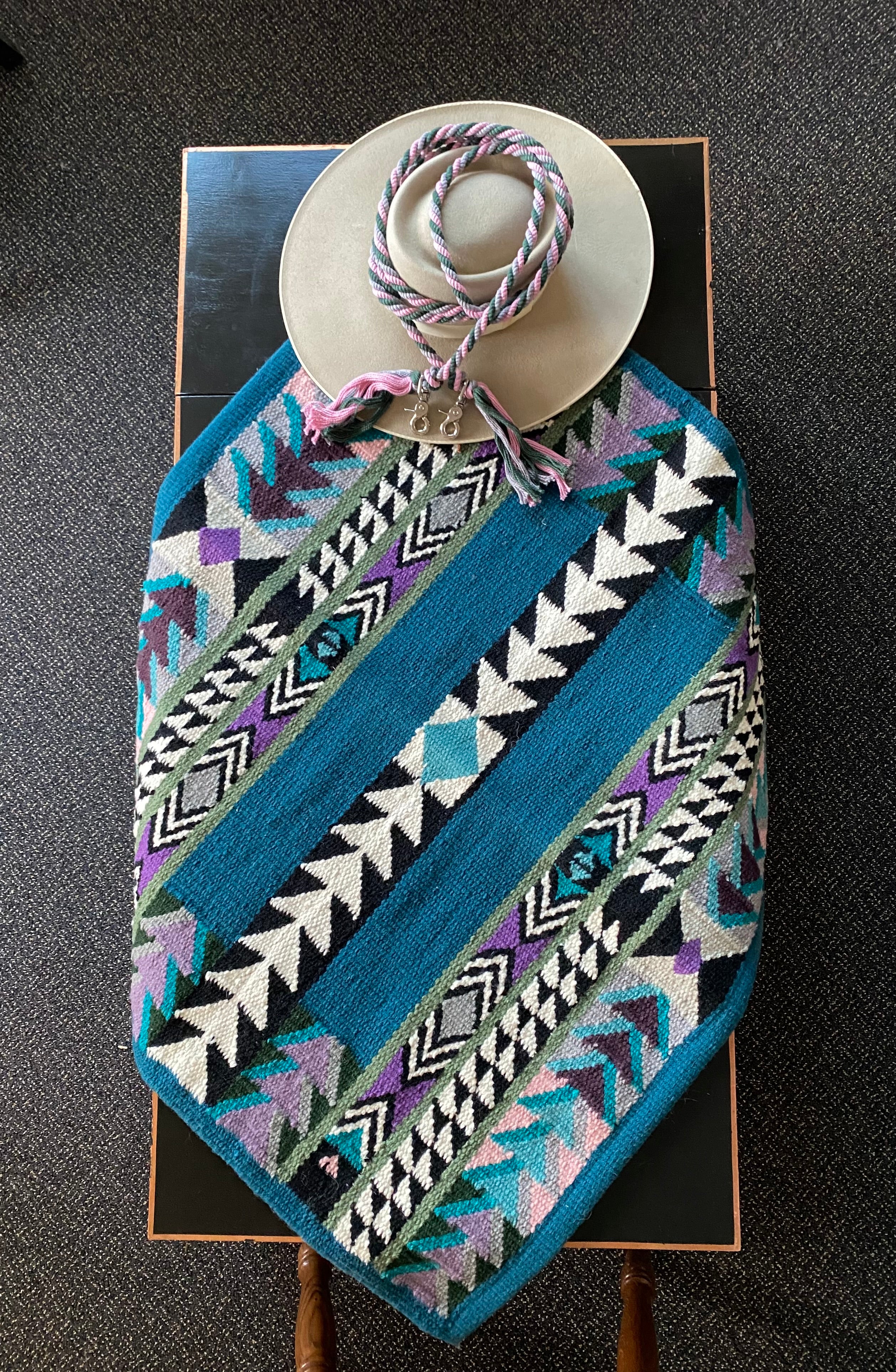 Wool Saddle Blanket - "In Cahoots"