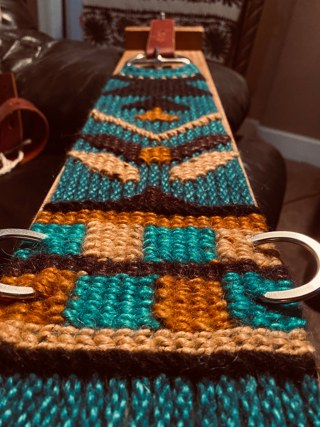 Wool Saddle Blanket ~ Elements Teal