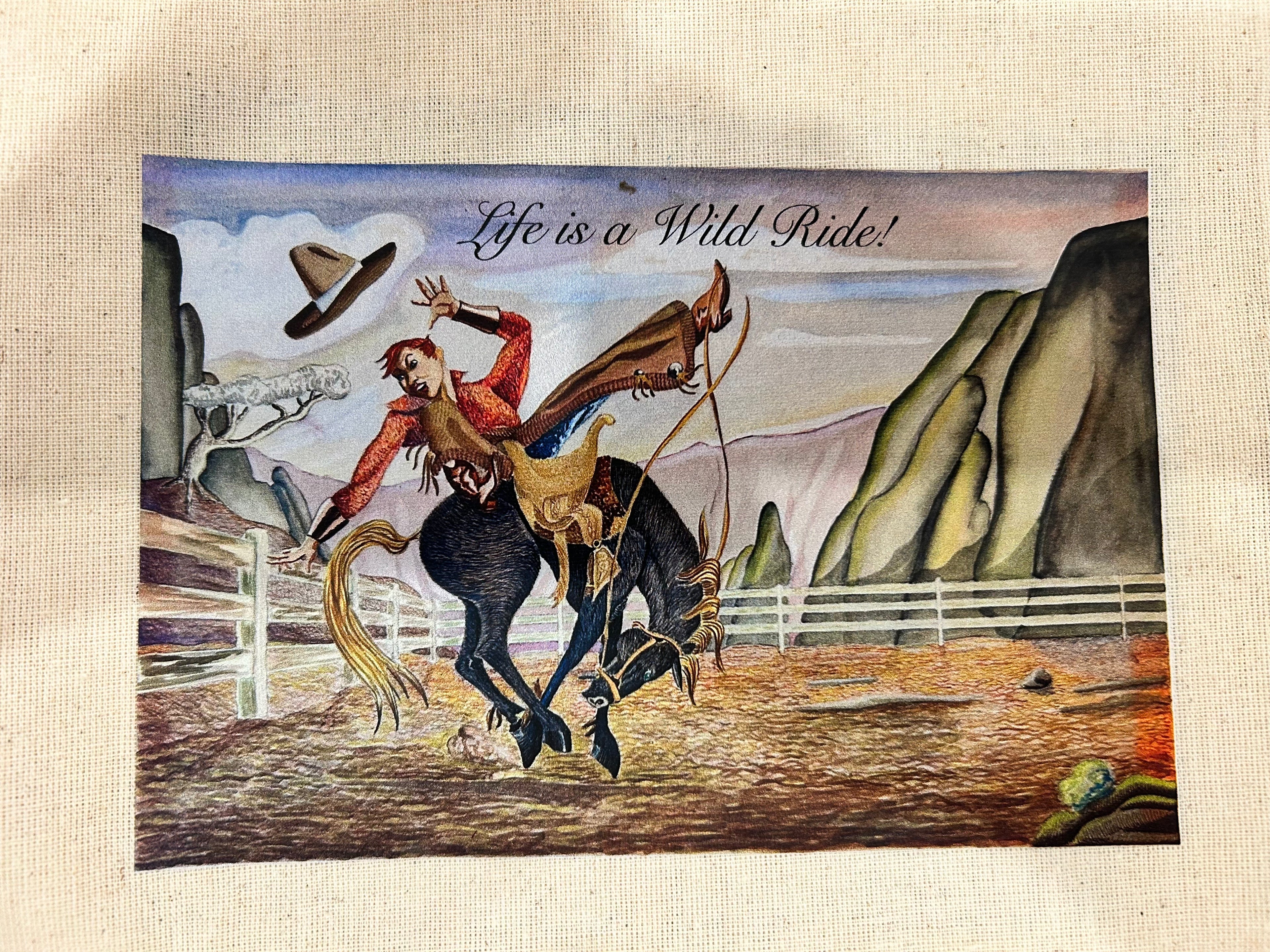 "Life is a Wild Ride" Tack Bag