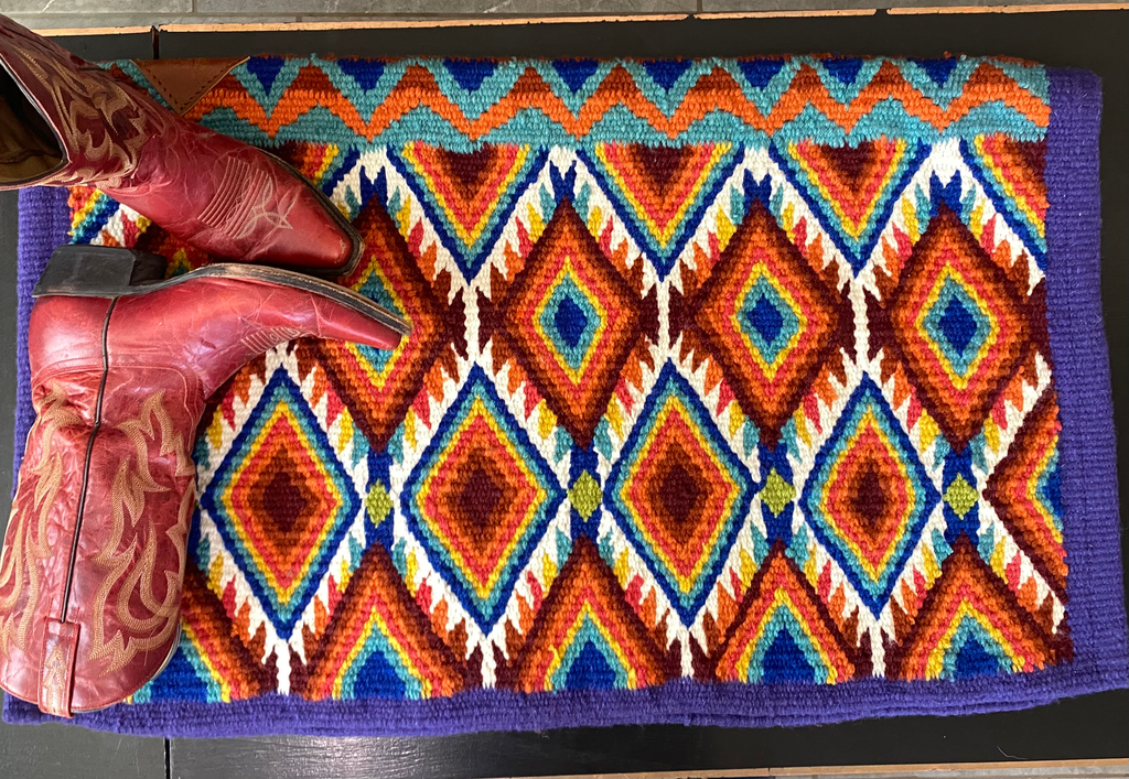 Wool Saddle Pad “Fireball Whiskey” image 1