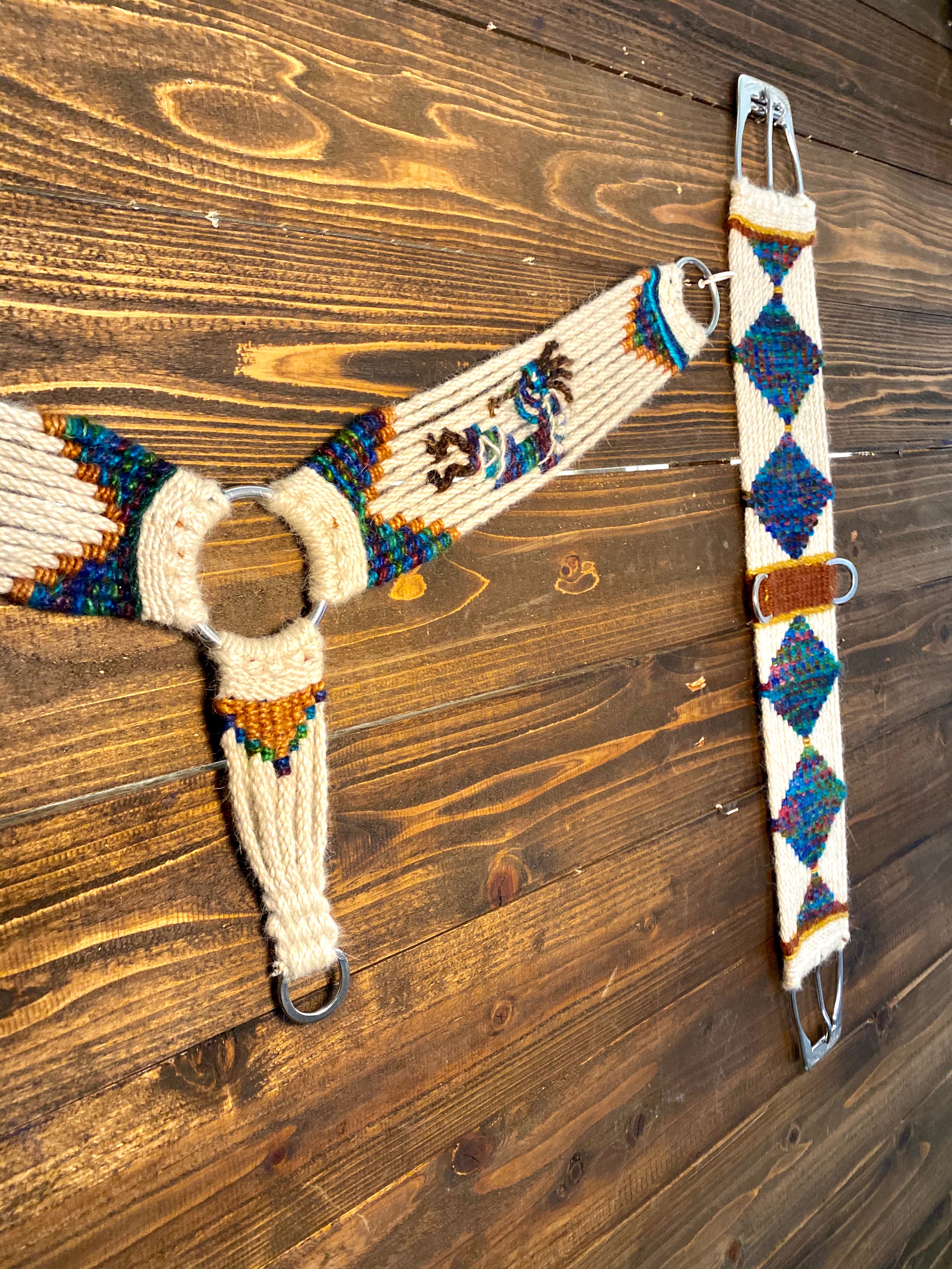 Mohair Breast Collar ~Kokopelli Design Custom Order image 1