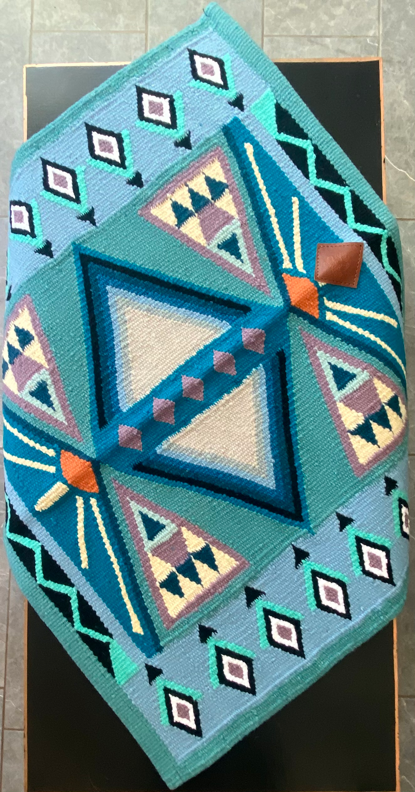 Wool saddle Blanket ~ Sunset RIdge  image 0