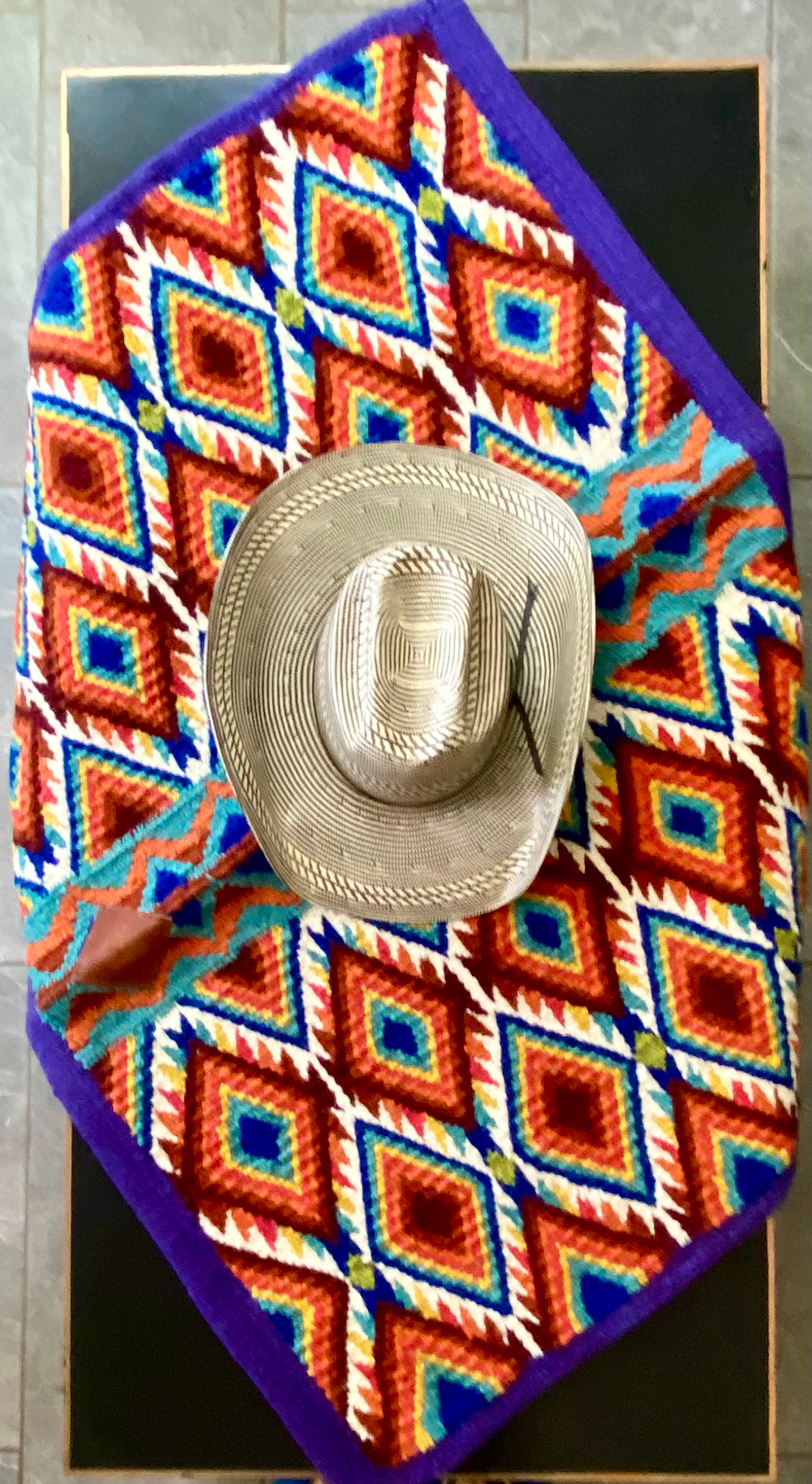 Wool Saddle Pad “Fireball Whiskey” image 2
