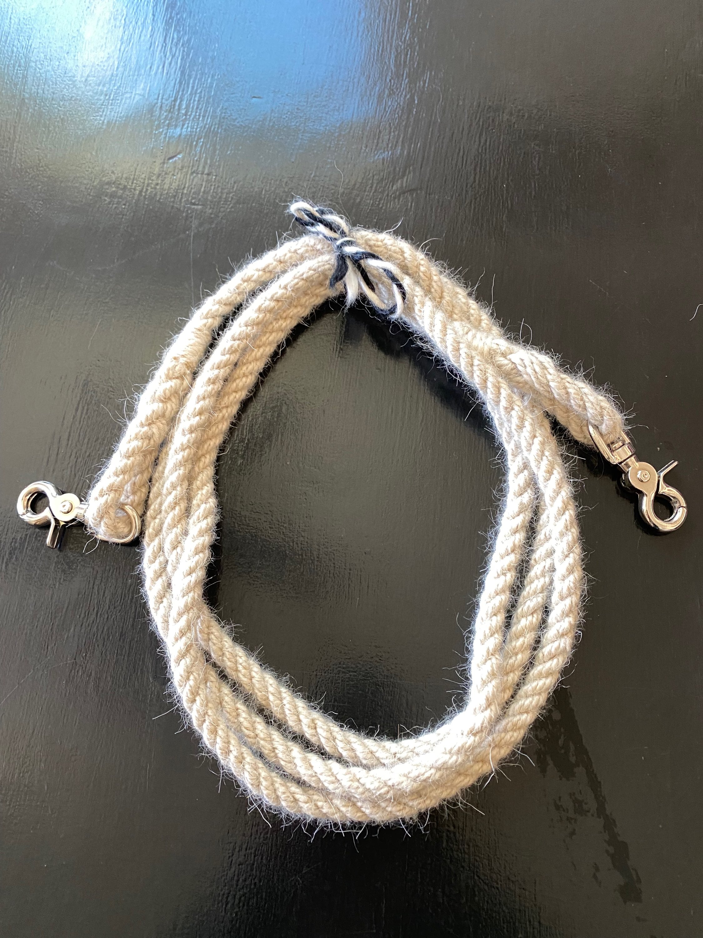 Hand TWISTED Mohair Reins image 1