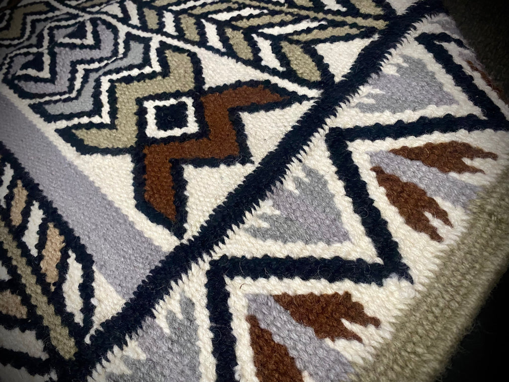 Wool Saddle Blanket ~ Kickin’ Dust, Taupe image 2