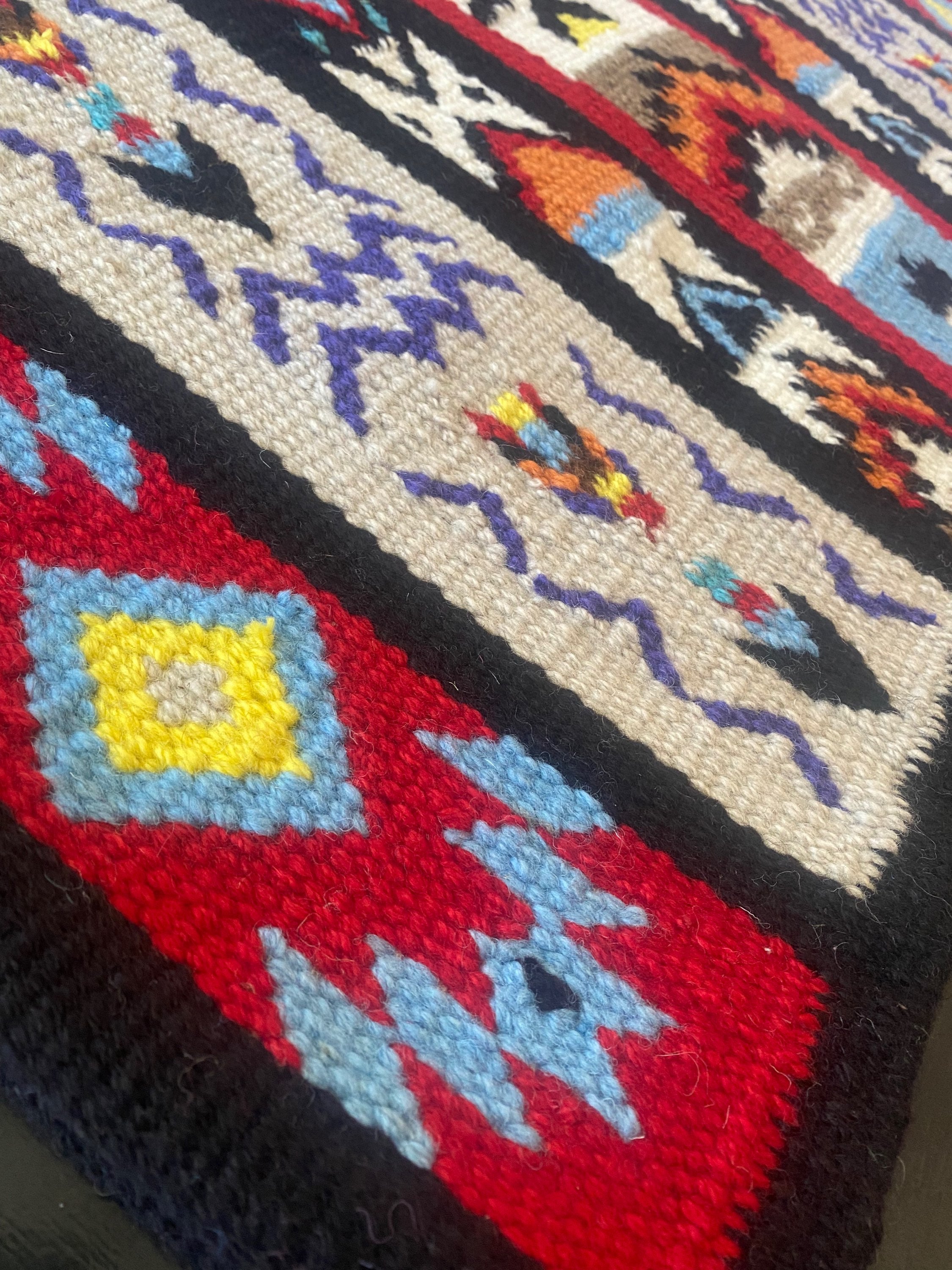 Wool Saddle Blanket ~  Jumpin’ Jack Flash image 3