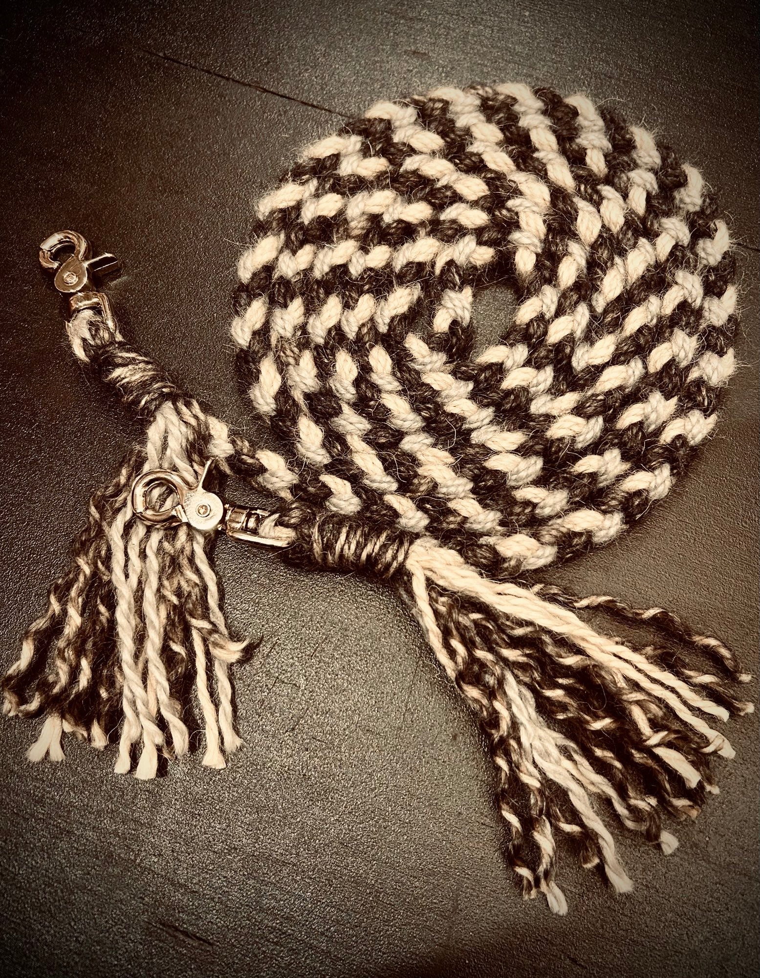 Mohair-Alpaca Barrel Reins image 0