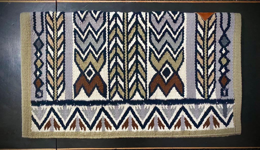 Wool Saddle Blanket ~ Kickin’ Dust, Taupe image 0