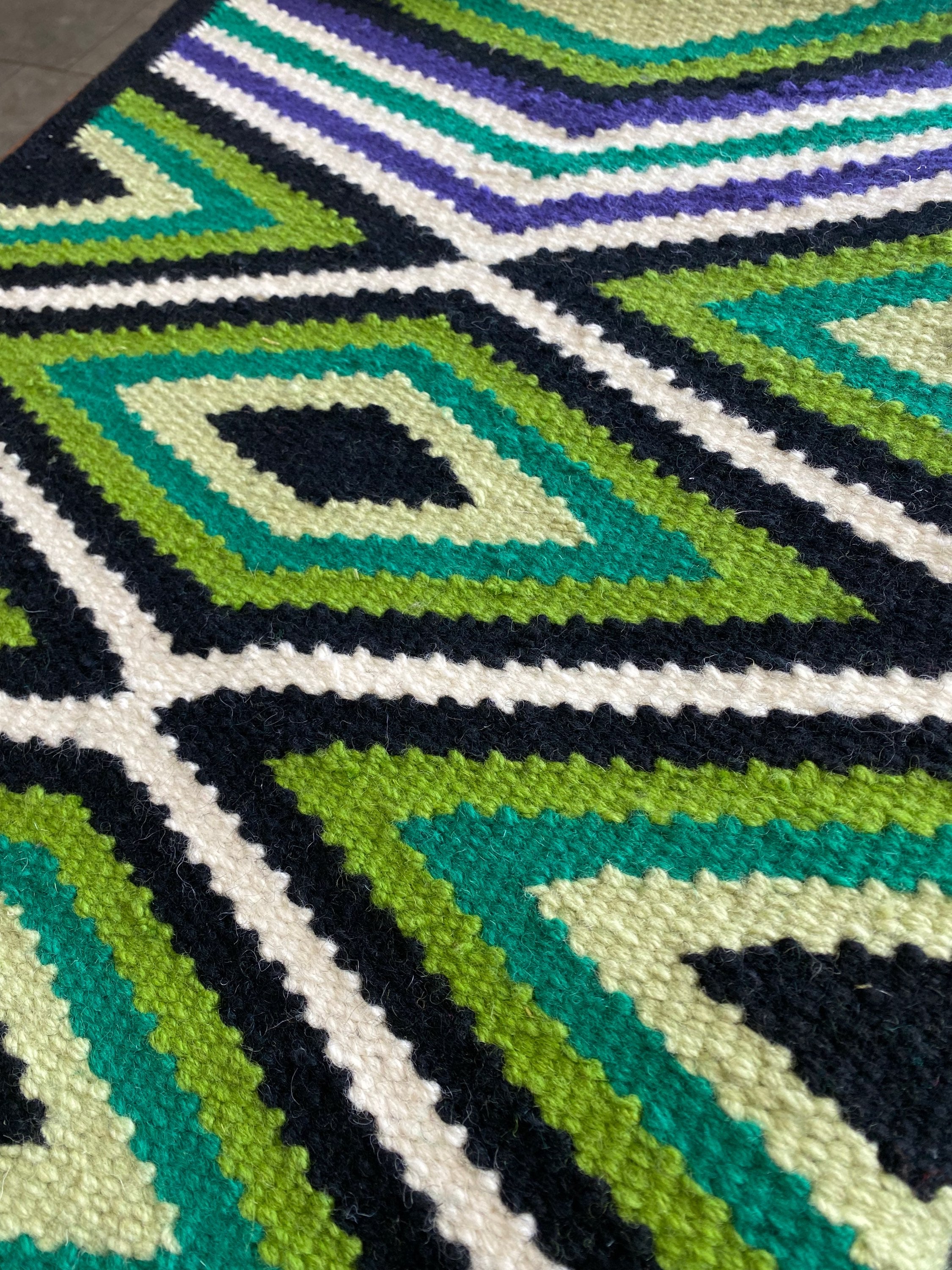 Wool Saddle Blanket /Pad ~ Seein’ Double image 2