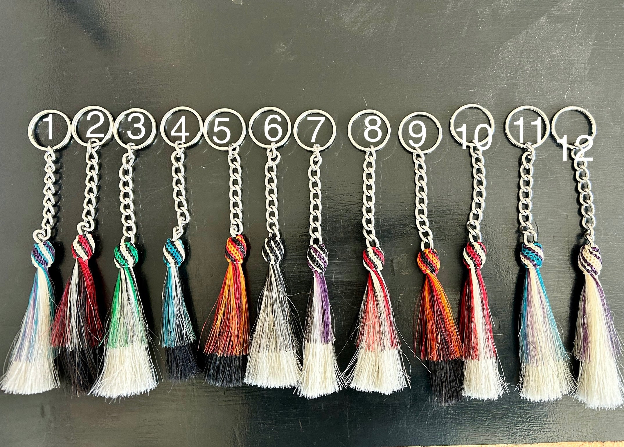 Hitched Horsehair Key Chain image 0
