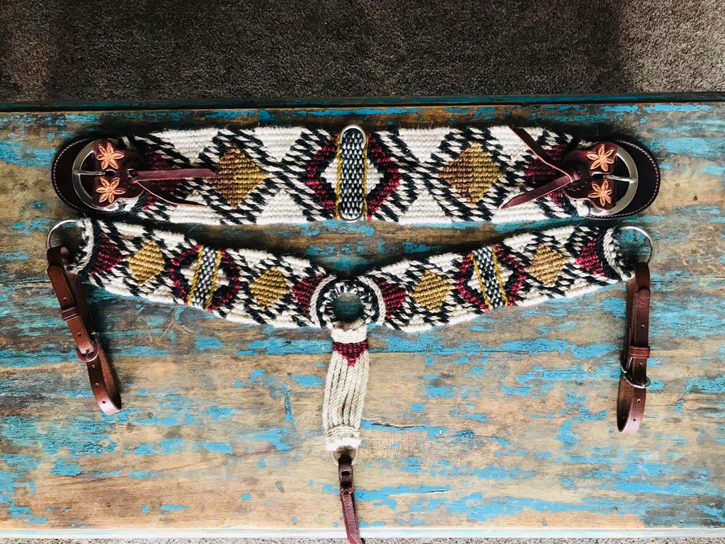“Smokes Ride” Mohair Cinch and Breast Collar